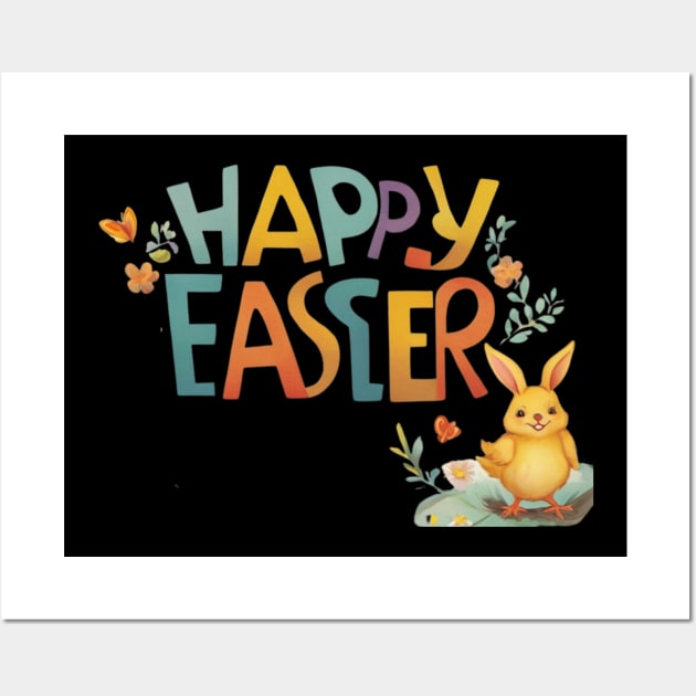 Happy Easter! Easter Gifts Wall Art by benzshope